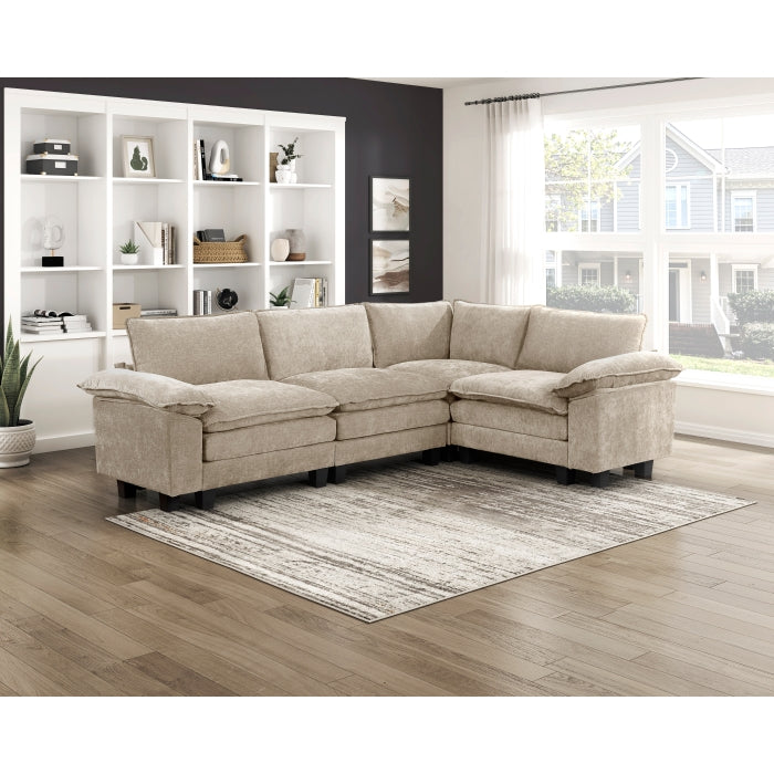 8450TPE*43ACCR (5)4-Piece Modular Sectional - 8450TPE*43ACCR