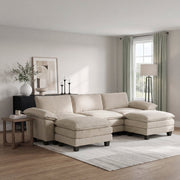 8450TPE*53AC2OT (6)5-Piece Modular Sectional with Ottoman - 8450TPE*53AC2OT
