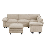 8450TPE*53ACCR (6)5-Piece Modular Sectional with Ottoman - 8450TPE*53ACCR