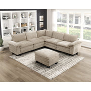 8450TPE*64ACCROT (7)6-Piece Modular Sectional with Ottoman - 8450TPE*64ACCROT