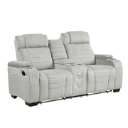 8455GRY*2 2pc Set: Sofa, Love - 8455GRY*2