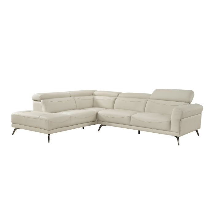 8456BEG*2LC2R 2-Piece Sectional with Left Side Chaise - 8456BEG*2LC2R