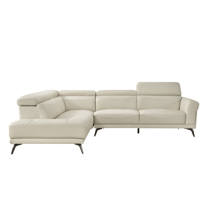 8456BEG*2LC2R 2-Piece Sectional with Left Side Chaise - 8456BEG*2LC2R