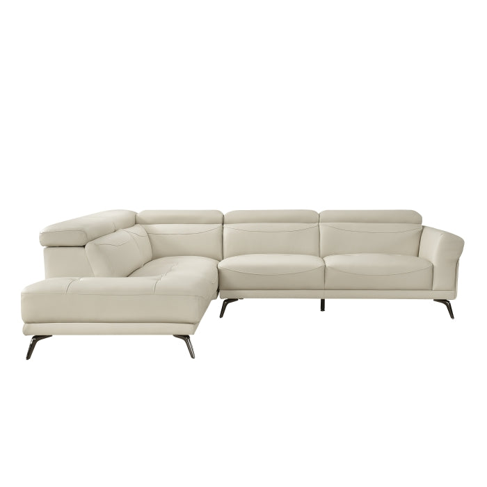 8456BEG*2LC2R 2-Piece Sectional with Left Side Chaise - 8456BEG*2LC2R
