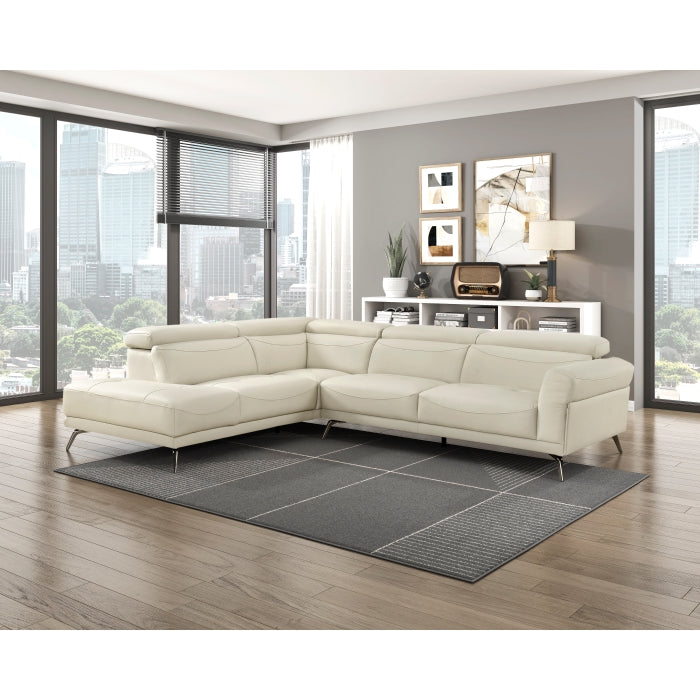 8456BEG*2LC2R 2-Piece Sectional with Left Side Chaise - 8456BEG*2LC2R