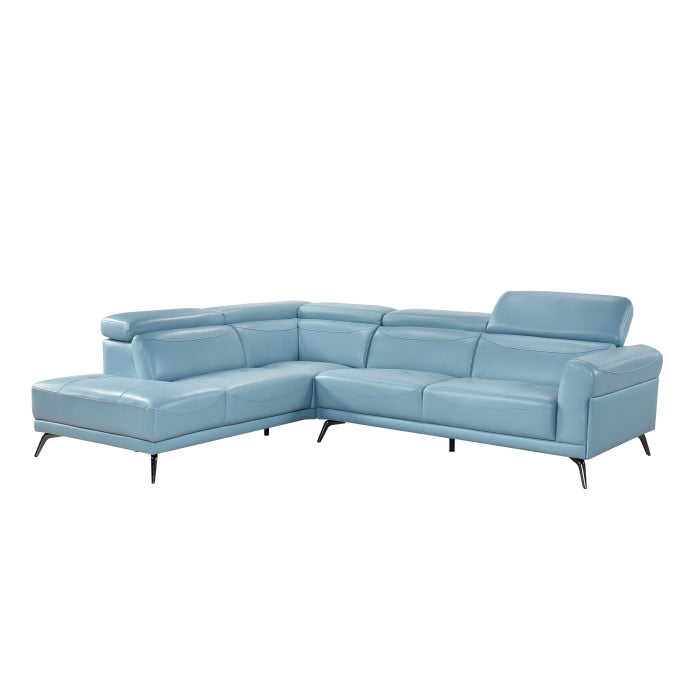 8456BUE*2LC2R (2)2-Piece Sectional with Left Side Chaise - 8456BUE*2LC2R