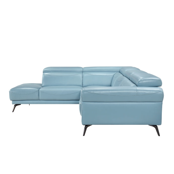 8456BUE*2LC2R (2)2-Piece Sectional with Left Side Chaise - 8456BUE*2LC2R