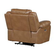 8457BRW-1PW Power Reclining Chair with LED and Charging Ports - 8457BRW-1PW