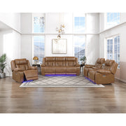 8457BRW-1PW Power Reclining Chair with LED and Charging Ports - 8457BRW-1PW