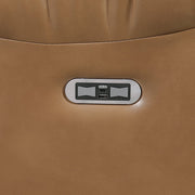 8457BRW-2PW Power Double Reclining Love Seat with Center Console, Wireless Speakers, LED and Charging Ports - 8457BRW-2PW