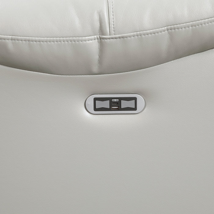 8457GRY*2PW 2pc Set: Sofa, Love (Power) - 8457GRY*2PW