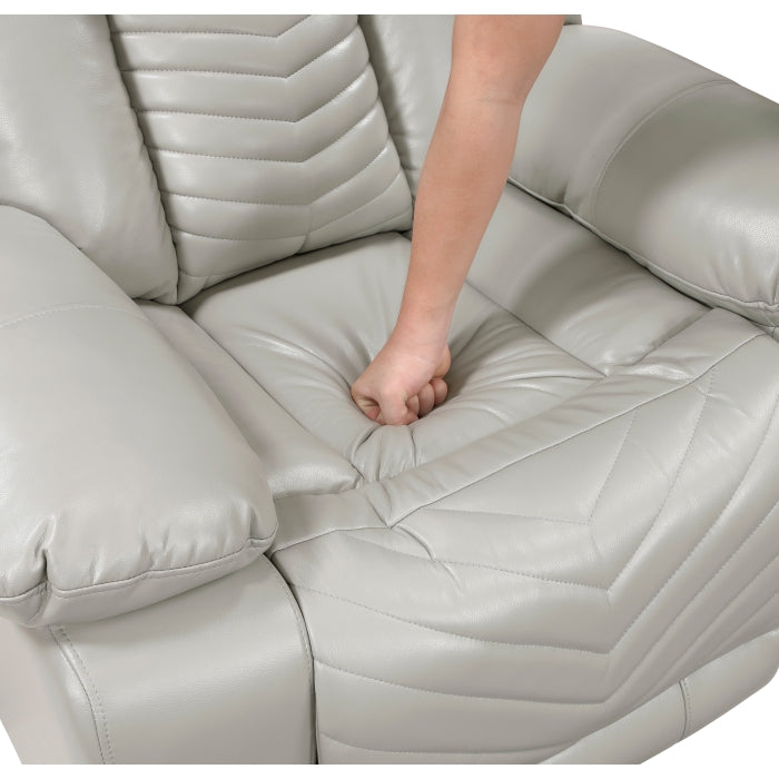 8457GRY*2PW 2pc Set: Sofa, Love (Power) - 8457GRY*2PW