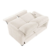 8479BEG-2PW Power Double Reclining Love Seat with USB Charging Ports - 8479BEG-2PW