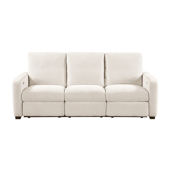 8479BEG-3PW Power Double Reclining Sofa with USB Charging Ports - 8479BEG-3PW