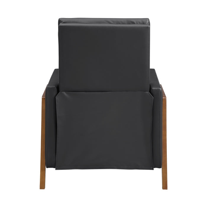 8489BLK-1PB Push Back Reclining Chair - 8489BLK-1PB