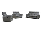 8501 Dark Grey Manual Recliner Set - DMV FurnitureLiving Room Set