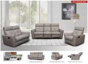 8501 Light Grey w/Manual Recliners SET - p6809