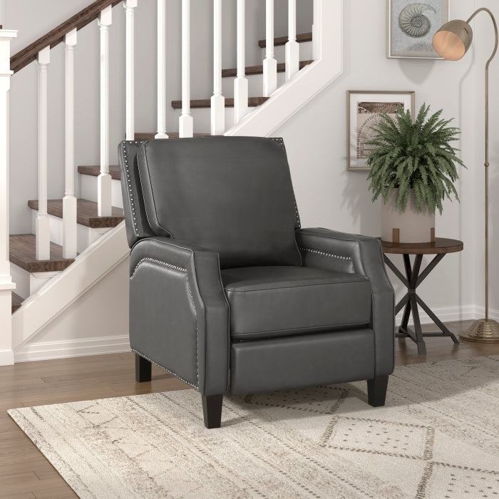 8504GRY-1 Push Back Reclining Chair - 8504GRY-1