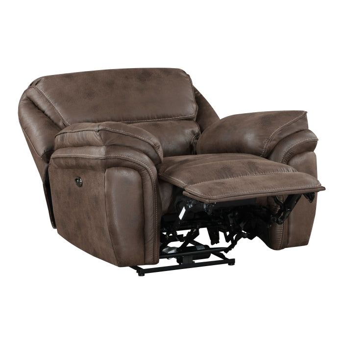 8517BRW-1PW Power Reclining Chair - 8517BRW-1PW