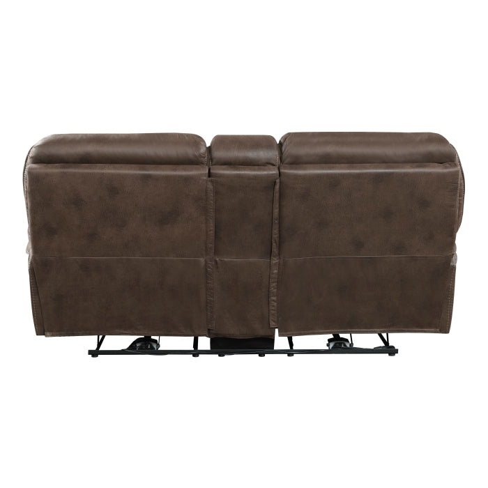 8517BRW*2PW 2pc Set: Sofa, Love (Power) - 8517BRW*2PW