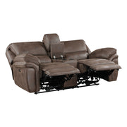 8517BRW*2PW 2pc Set: Sofa, Love (Power) - 8517BRW*2PW