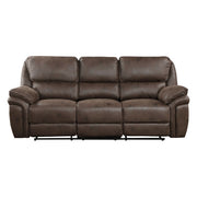 8517BRW-3 Double Reclining Sofa - 8517BRW-3