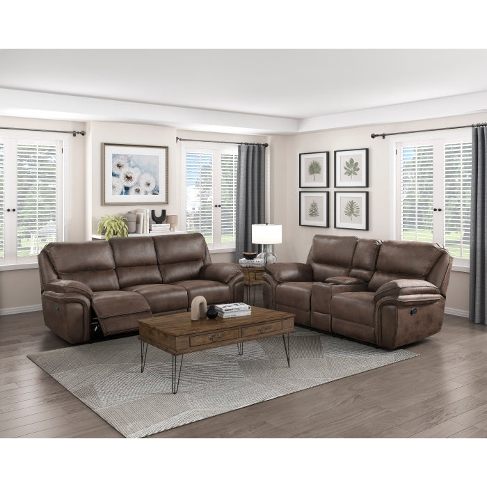 8517BRW-3 Double Reclining Sofa - 8517BRW-3