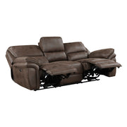 8517BRW-3PW Power Double Reclining Sofa - 8517BRW-3PW