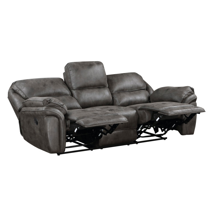 8517GRY*2 2pc Set: Sofa, Love - 8517GRY*2