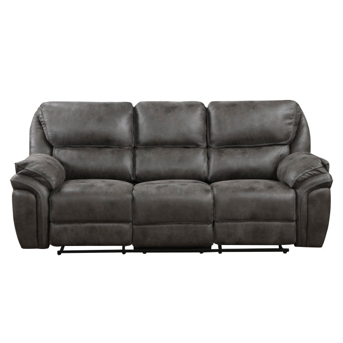 8517GRY-3 Double Reclining Sofa - 8517GRY-3