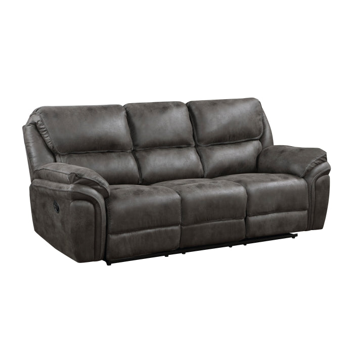 8517GRY-3 Double Reclining Sofa - 8517GRY-3