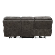8517GRY-3PW Power Double Reclining Sofa - 8517GRY-3PW