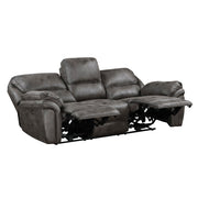 8517GRY-3PW Power Double Reclining Sofa - 8517GRY-3PW