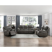 8517GRY-3PW Power Double Reclining Sofa - 8517GRY-3PW