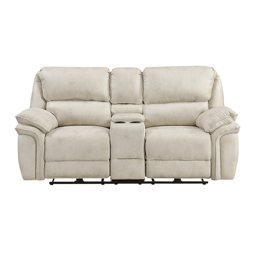 8517PWT-2PW Power Double Reclining Love Seat with Center Console - 8517PWT-2PW