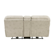 8517PWT-2PW Power Double Reclining Love Seat with Center Console - 8517PWT-2PW