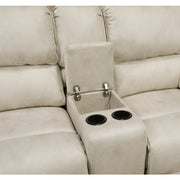 8517PWT-2PW Power Double Reclining Love Seat with Center Console - 8517PWT-2PW
