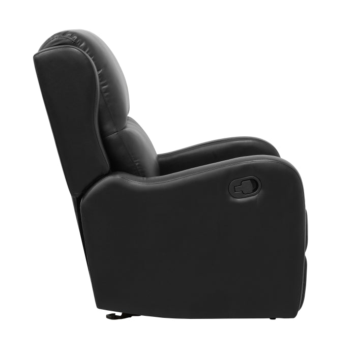 8527BLK-1GD Glider Reclining Chair - 8527BLK-1GD