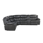 8528DG*SCPW (3)3-Piece Power Reclining Sectional with Right Console - 8528DG*SCPW