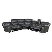 8528DG*SCPW (3)3-Piece Power Reclining Sectional with Right Console - 8528DG*SCPW