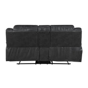 8538BK*2 2pc Set: Sofa, Love - 8538BK*2