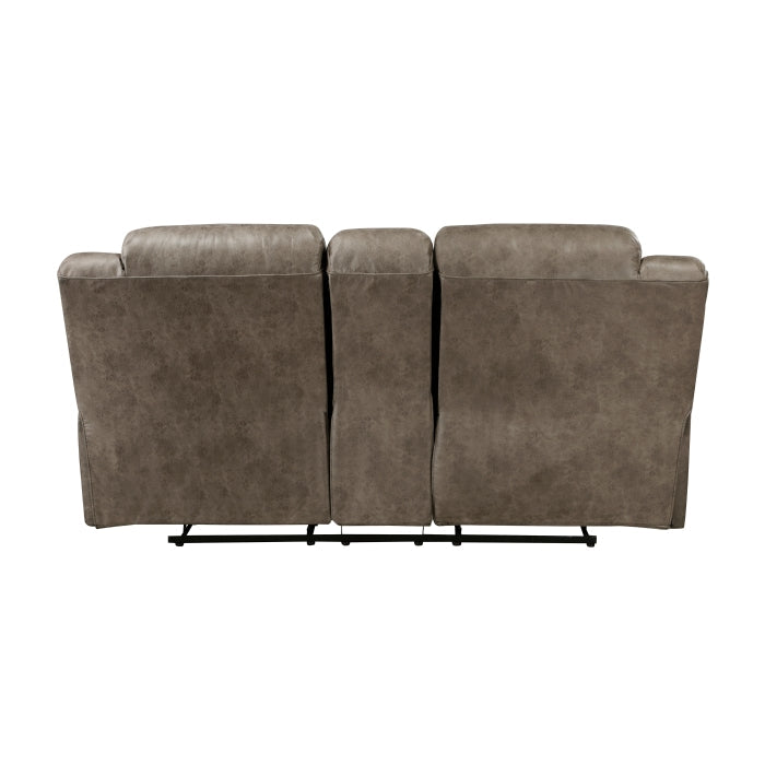 8538BR-2 Double Reclining Love Seat with Center Console - 8538BR-2