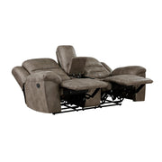 8538BR-2 Double Reclining Love Seat with Center Console - 8538BR-2