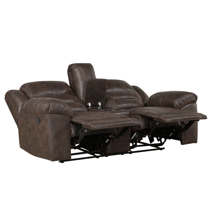 8538DB-2 Double Reclining Love Seat with Center Console - 8538DB-2