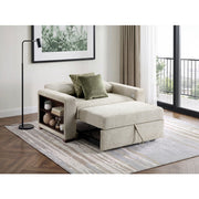 8548-215ACLA2* (2)Convertible Chair and Half with Pull-out Bed, Click Motion Back, Two Arms with Shelves and Charging Ports - 8548-215ACLA2*