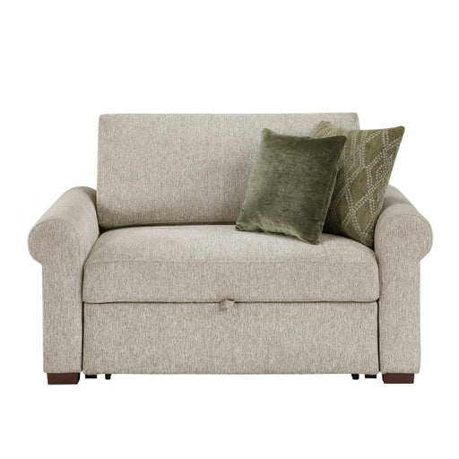 8548-215ACLA4* (2)Convertible Chair and Half with Pull-out Bed, Click Motion Back and Two Roll Arms - 8548-215ACLA4*