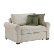 8548-215ACLA4* (2)Convertible Chair and Half with Pull-out Bed, Click Motion Back and Two Roll Arms - 8548-215ACLA4*