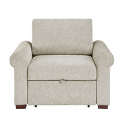 8548-2ACCLA4* (2)Convertible Chair with Pull-out Bed, Click Motion Back and Two Roll Arms - 8548-2ACCLA4*
