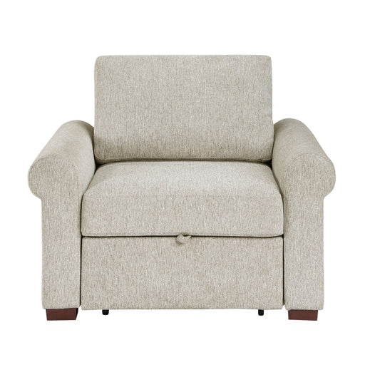 8548-2ACCLA4* (2)Convertible Chair with Pull-out Bed, Click Motion Back and Two Roll Arms - 8548-2ACCLA4*