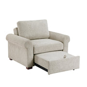 8548-2ACCLA4* (2)Convertible Chair with Pull-out Bed, Click Motion Back and Two Roll Arms - 8548-2ACCLA4*